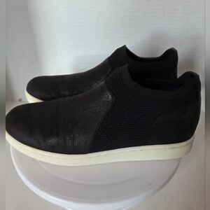 Eileen Fisher Women's Black Nubuck Leather Slip On Shoes Size 8.5